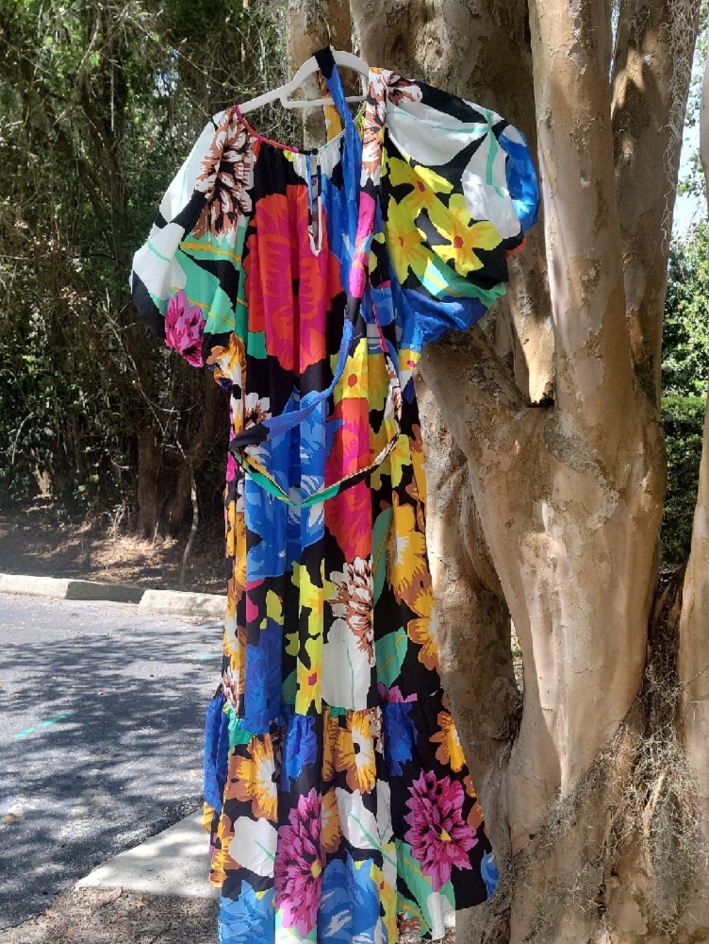 Christopher John Rogers Bright Multi-Color Floral Dress - Picture 3 of 11